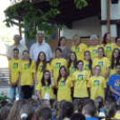 Állófogadás a Kálvin eredményes versenyzőinek.