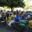 Állófogadás a Kálvin eredményes versenyzőinek.