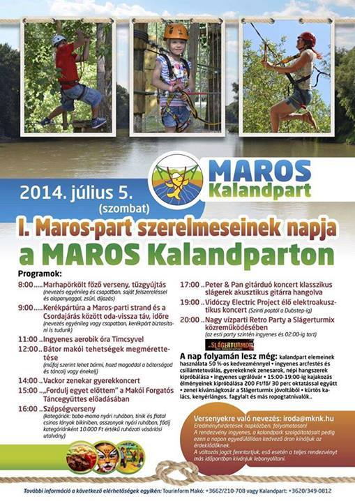 PROGRAMAJÁNLÓ: I. Maros- part szerelmeseinek napja