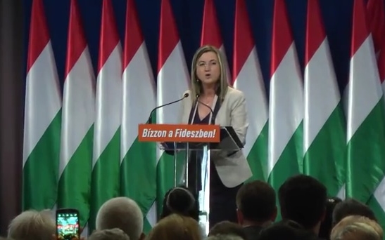 Farkas Éva a Fidesz-KDNP országos kampányértékelő gyűlésén- Videóval!