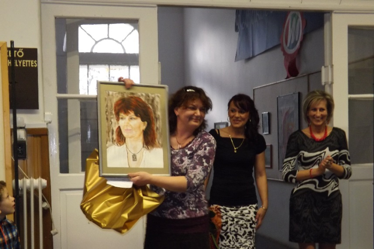 Pál Éva kiállítás megnyitója.