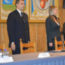 Alakuló ülés és zászlófelvonás Makón