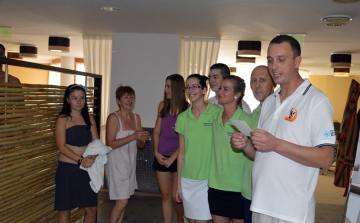 Szaunamesterek versenye a Hagymatikumban