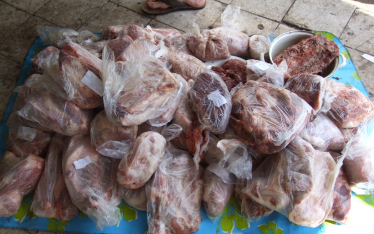 Levágta az elkóborolt disznót