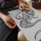 A makói óvoda falát festik a művésztelep diákjai