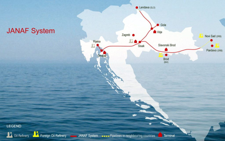 A horvát kormány elutasítja, hogy nyerészkedne a Magyarországra szállított kőolajon