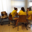 Állófogadás a Kálvin eredményes versenyzőinek.