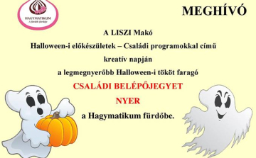 Halloween-i előkészületek a LISZI-ben - Nyerjen családi Hagymatikum belépőt