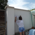 A makói óvoda falát festik a művésztelep diákjai