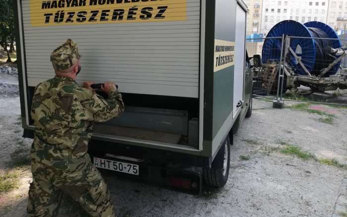 Második világháborús légvédelmi repeszlőszerek kerültek elő Lepsényben